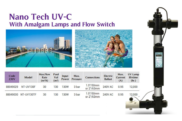 Đèn UV sử dụng tia cực tím để tiêu diệt vi khuẩn, vi rút và tảo