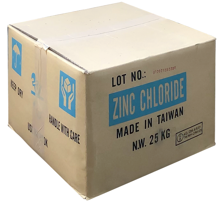 Zinc chloride ZnCl2 98%, Đài Loan, 25kg/thùng